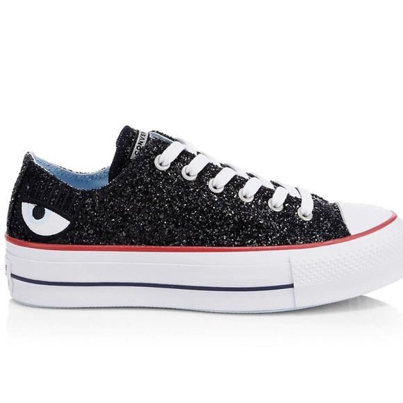 Converse | Shoes | Converse X Chiara Ferragni All Star Low Top Chuck  Glitter Sneakers Size | Poshmark